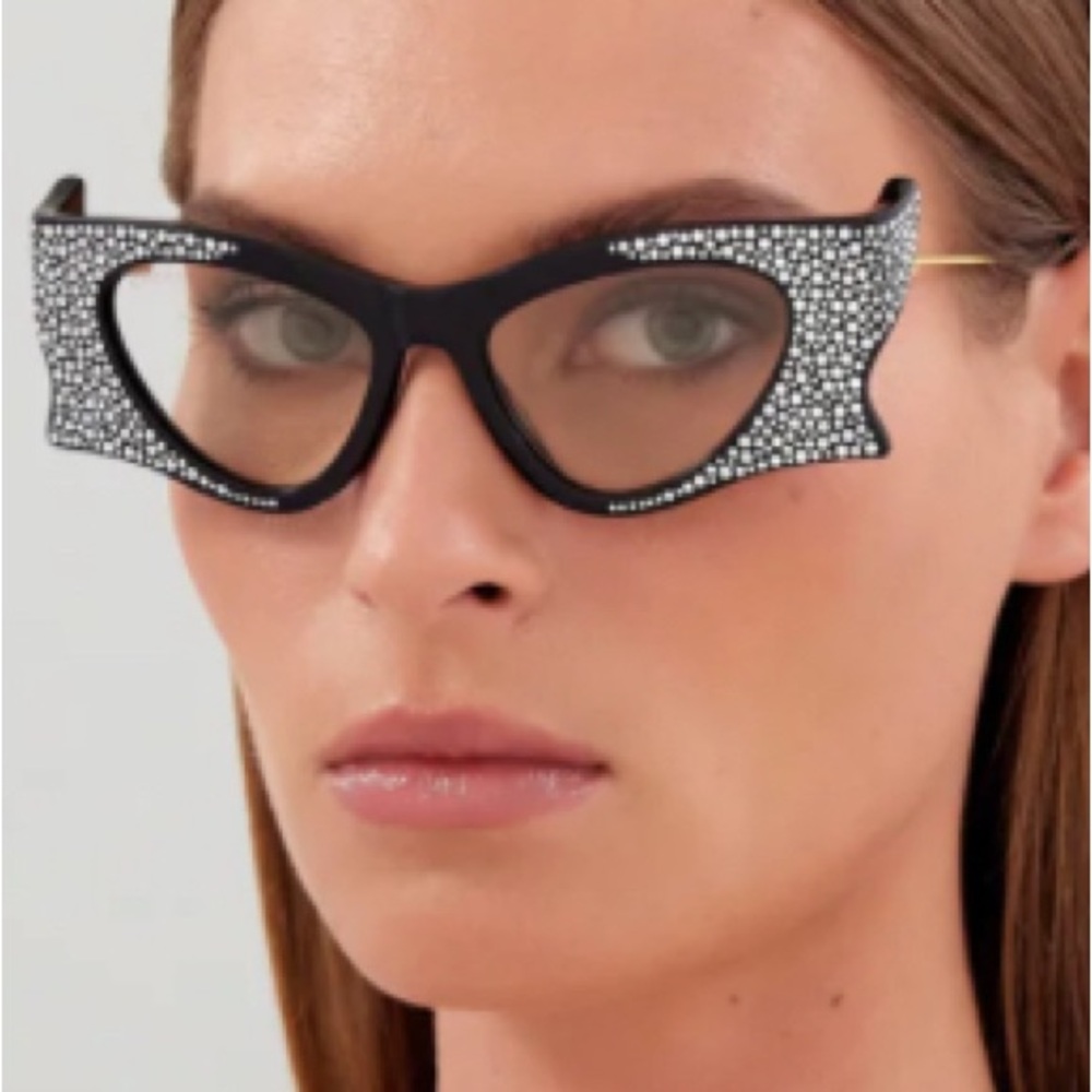 Gucci Black and Gold Women's Sunglasses